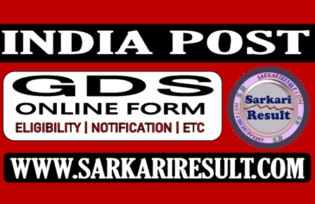 Sarkari Result India Post GDS UP UK Online Form 2021
