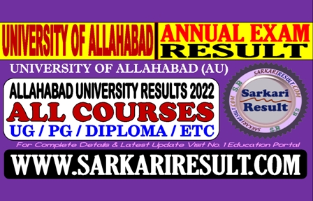 Sarkari Result AU Results 2022