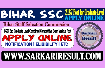 Sarkari Result BSSC Graduate Level Recruitment 2022