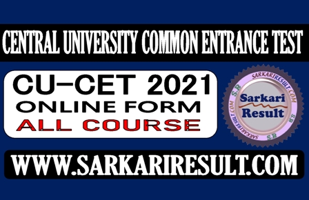 NTA CUCET 2021 Online Form