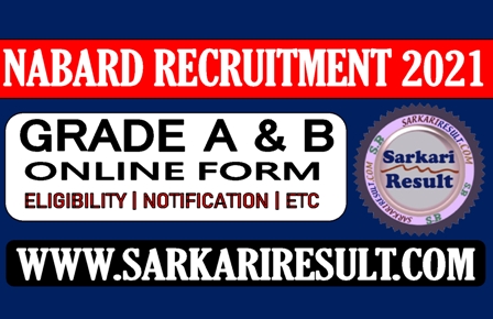 Sarkari Result Nabard AM Recruitment 2021 Apply Online Form 2021