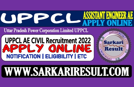 Sarkari Result UPPCL AE Civil Recruitment 2022