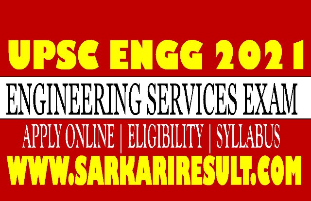 UPSC Engineering Services 2021