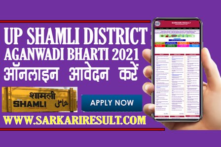 Sarkari Result UP Shamli District Aganwadi Bharti Apply Online Form 2021