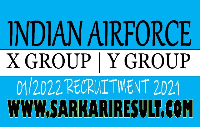Join Indian Airforce X Y Group Online Form 2021