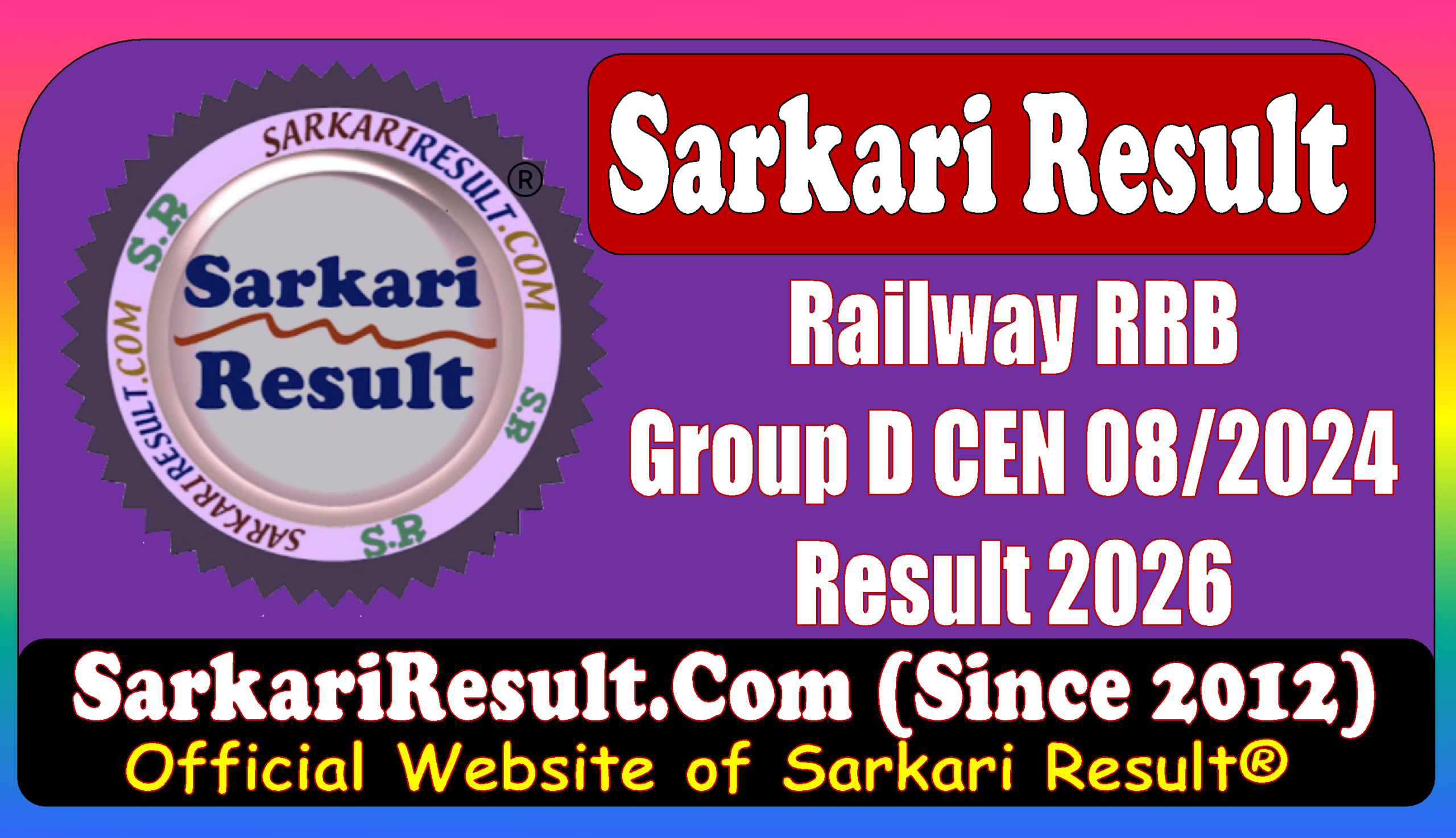 Railway RRB Group D Result 2026 Sarkari Result Railway RRB Group D Result 2026