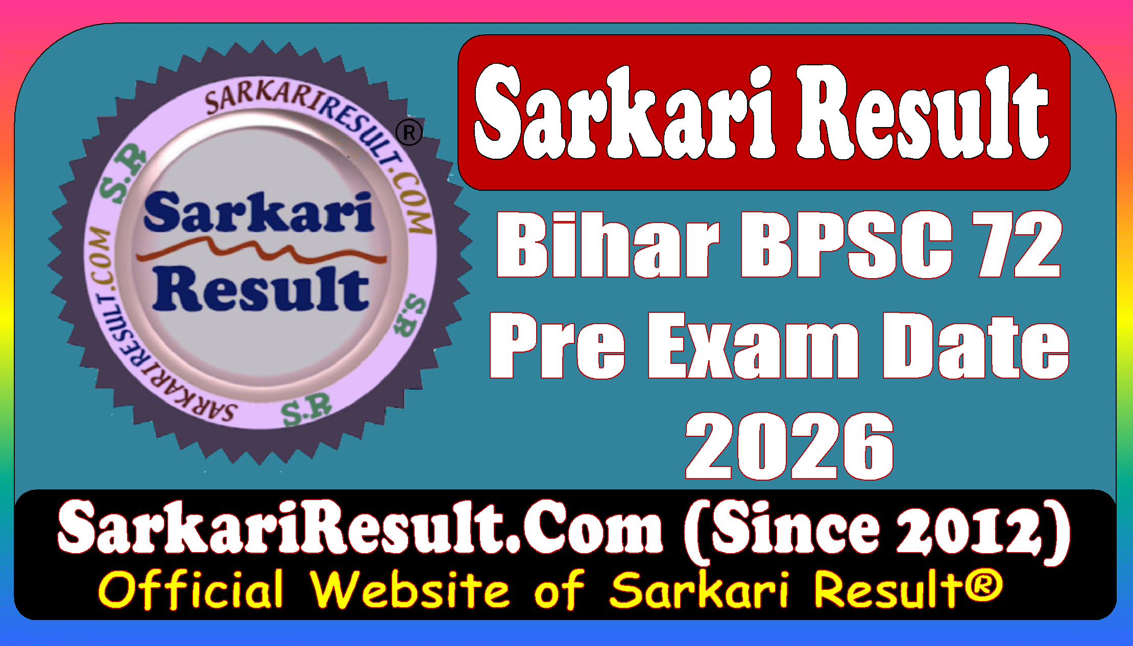 Bihar BPSC Pre 2026 Exam Date Sarkari Result Official Bihar BPSC Pre 2026 Exam Date Sarkari Result
