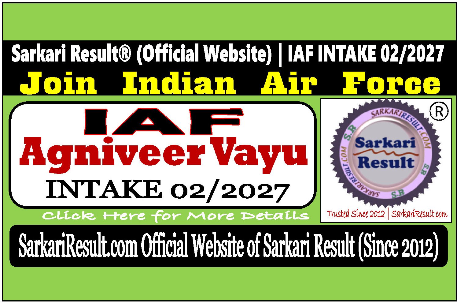 Indian Air Force Agniveervayu IAF Agniveervayu