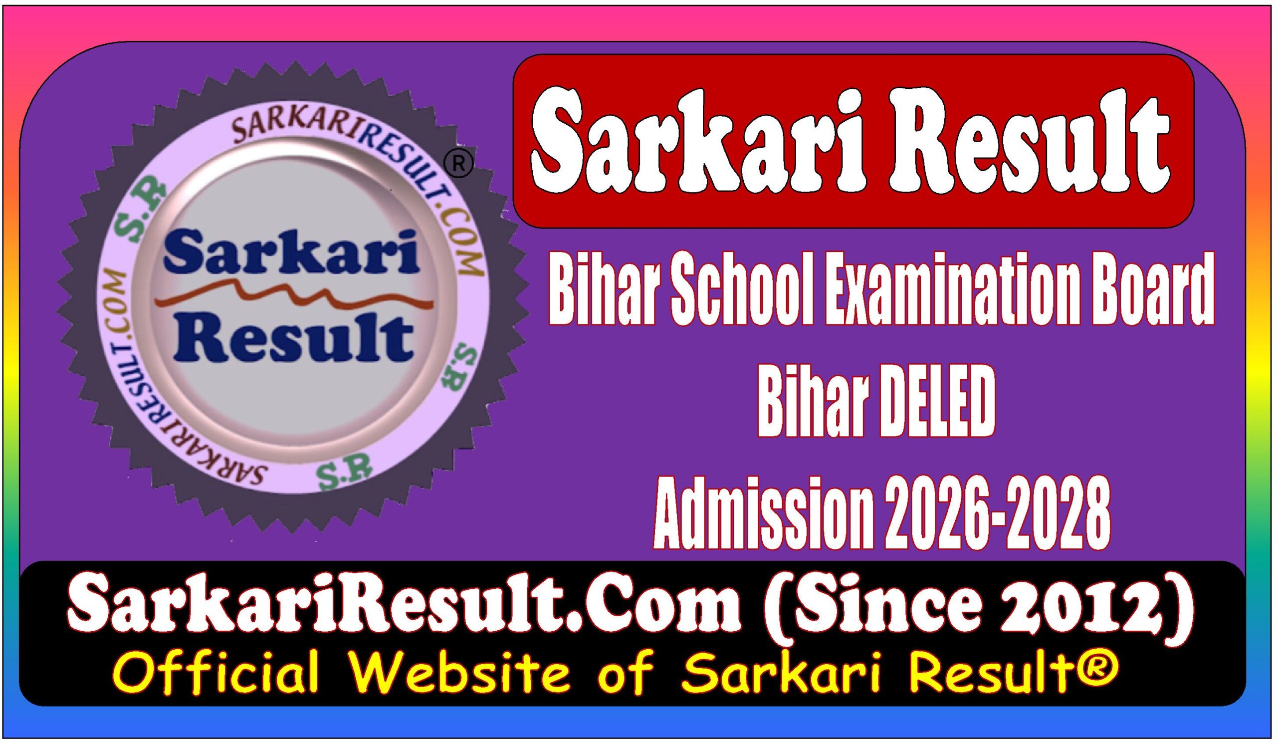 BSEB Bihar DELED Admission 2026 Bihar School Examination Board