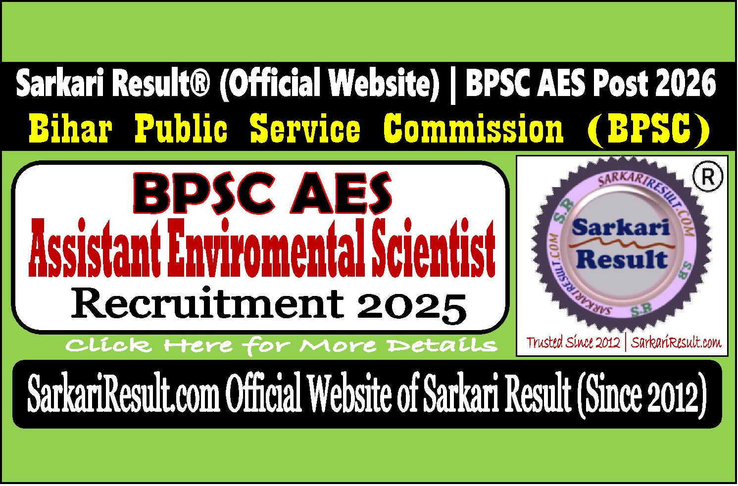Admit Card for Bihar BPSC AES Exam 2026