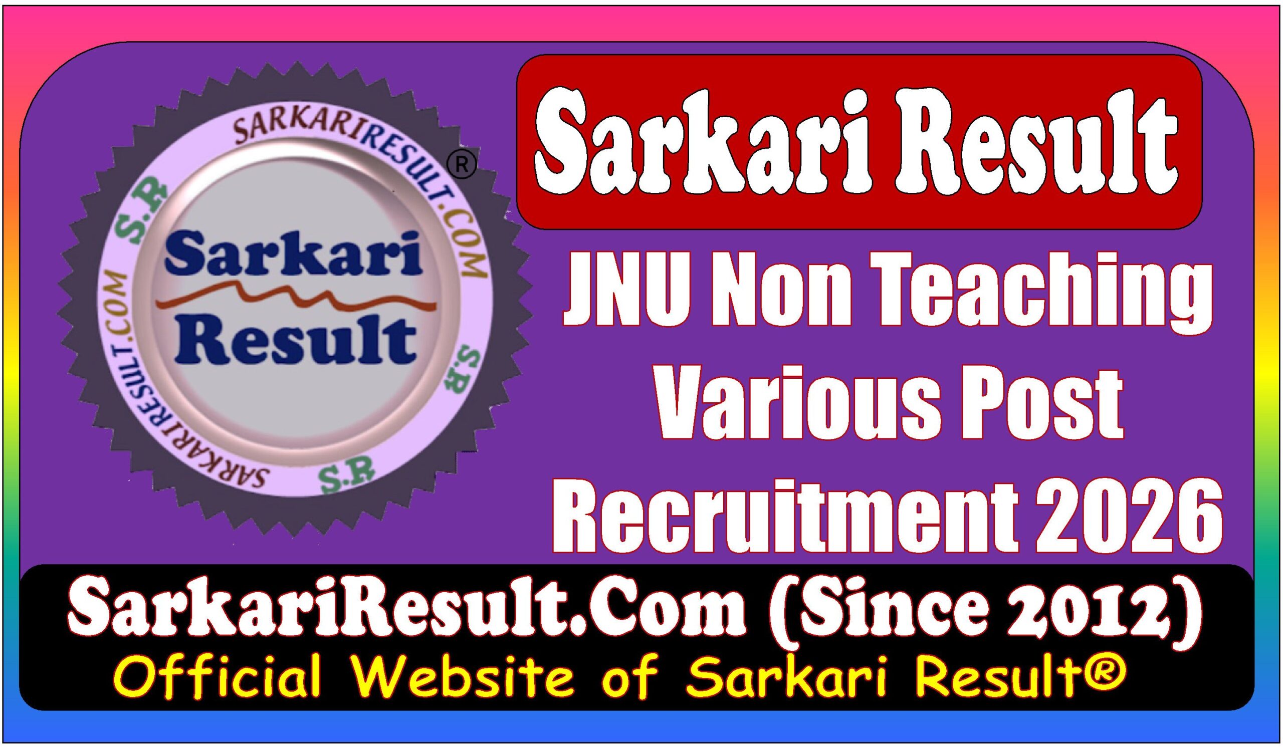 JNU Non Teaching 2026