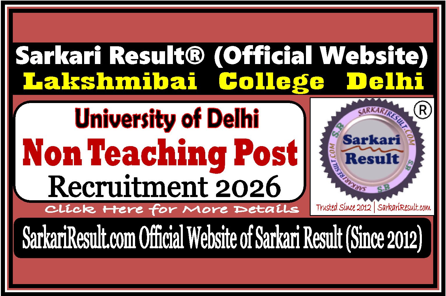 LCD Non Teaching Post 2026