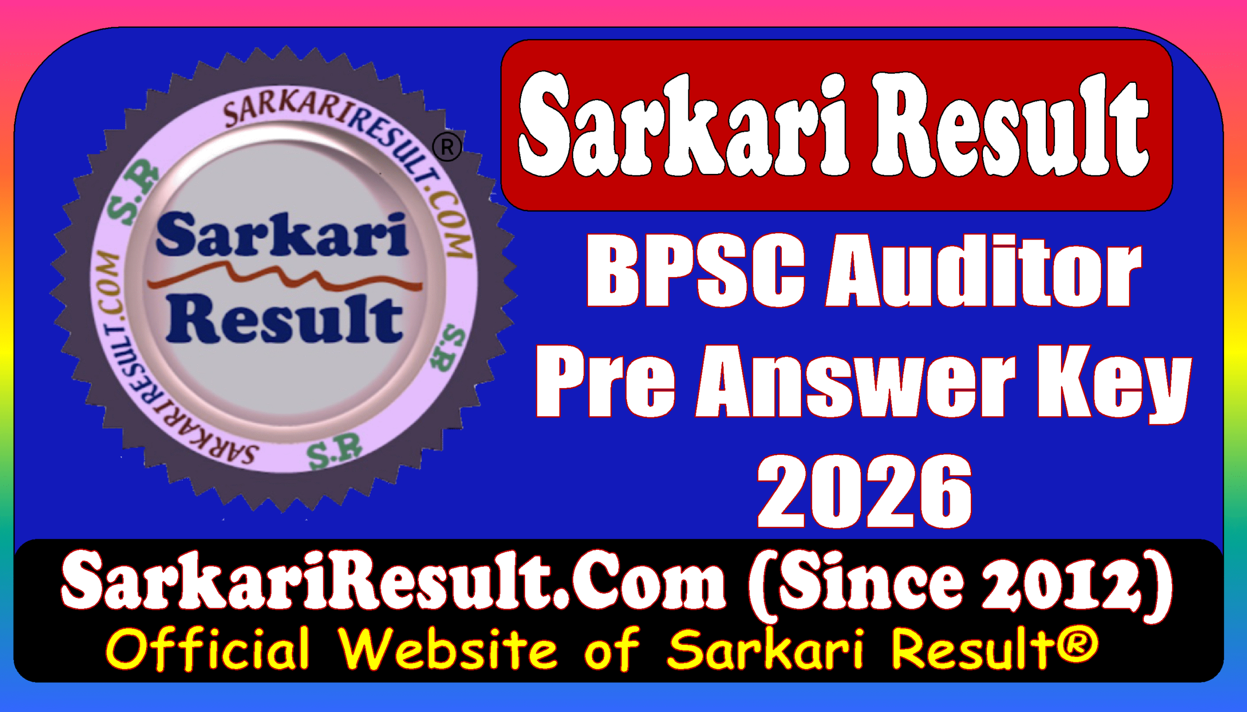 BPSC Auditor Pre Answer Key 2026 Sarkari Result BPSC Auditor Pre Answer Key 2026 Sarkari Result