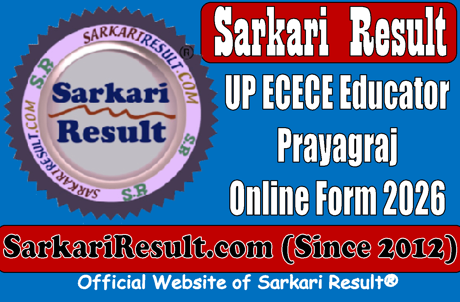 Result Flash UP Prayagraj ECECE Educator Online Form 2026 UP Prayagraj ECECE Educator Online Form 2026