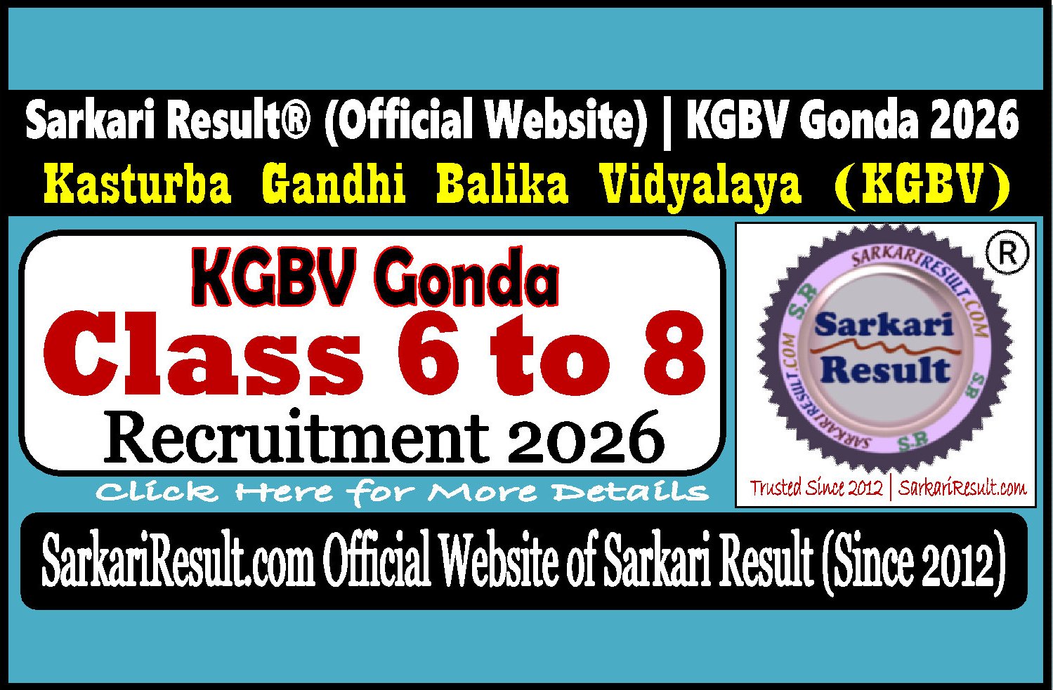 KGBV 2026 KGBV Recruitment 2026 Application Form