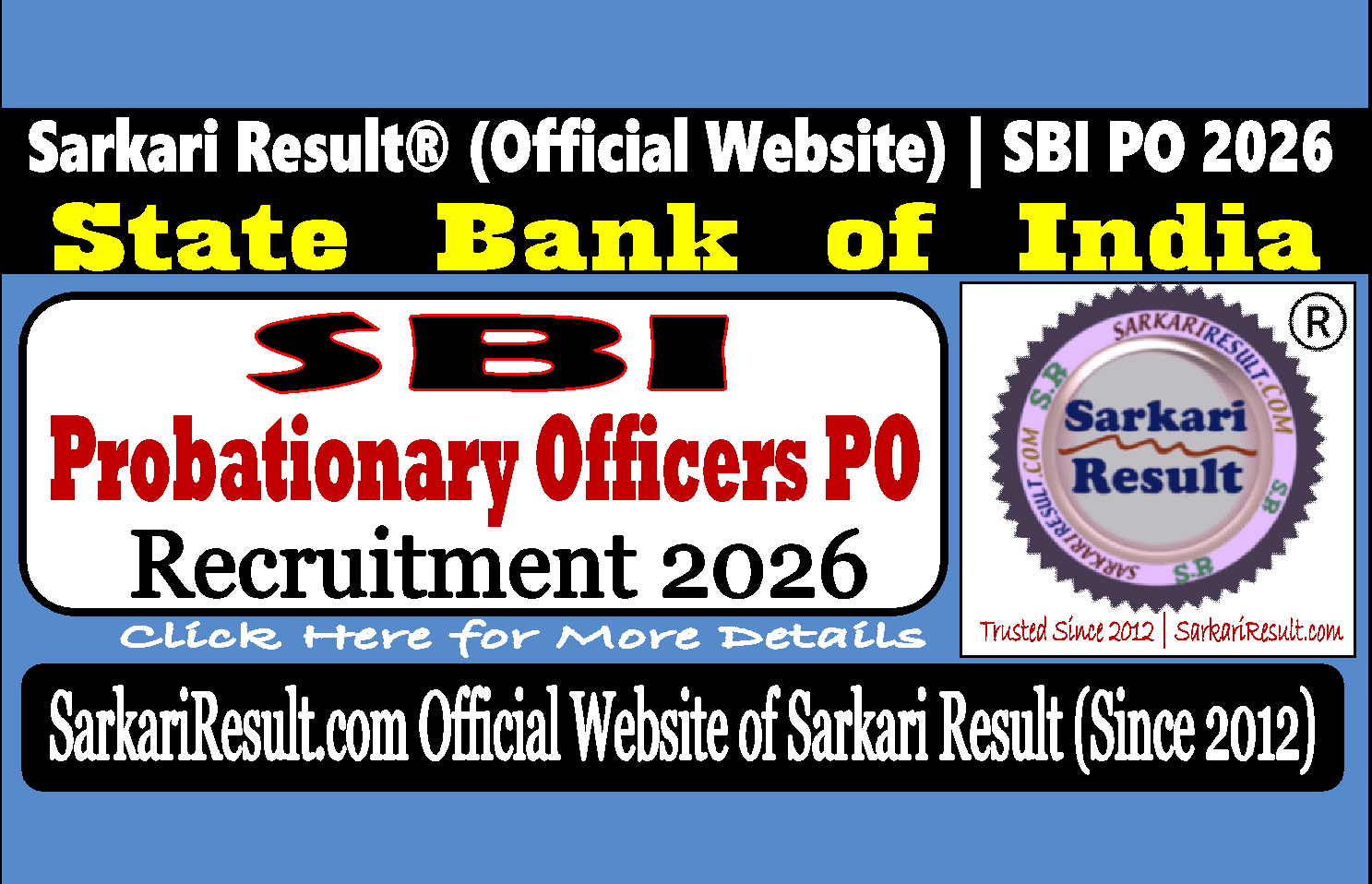Sarkari Result SBI PO 2026