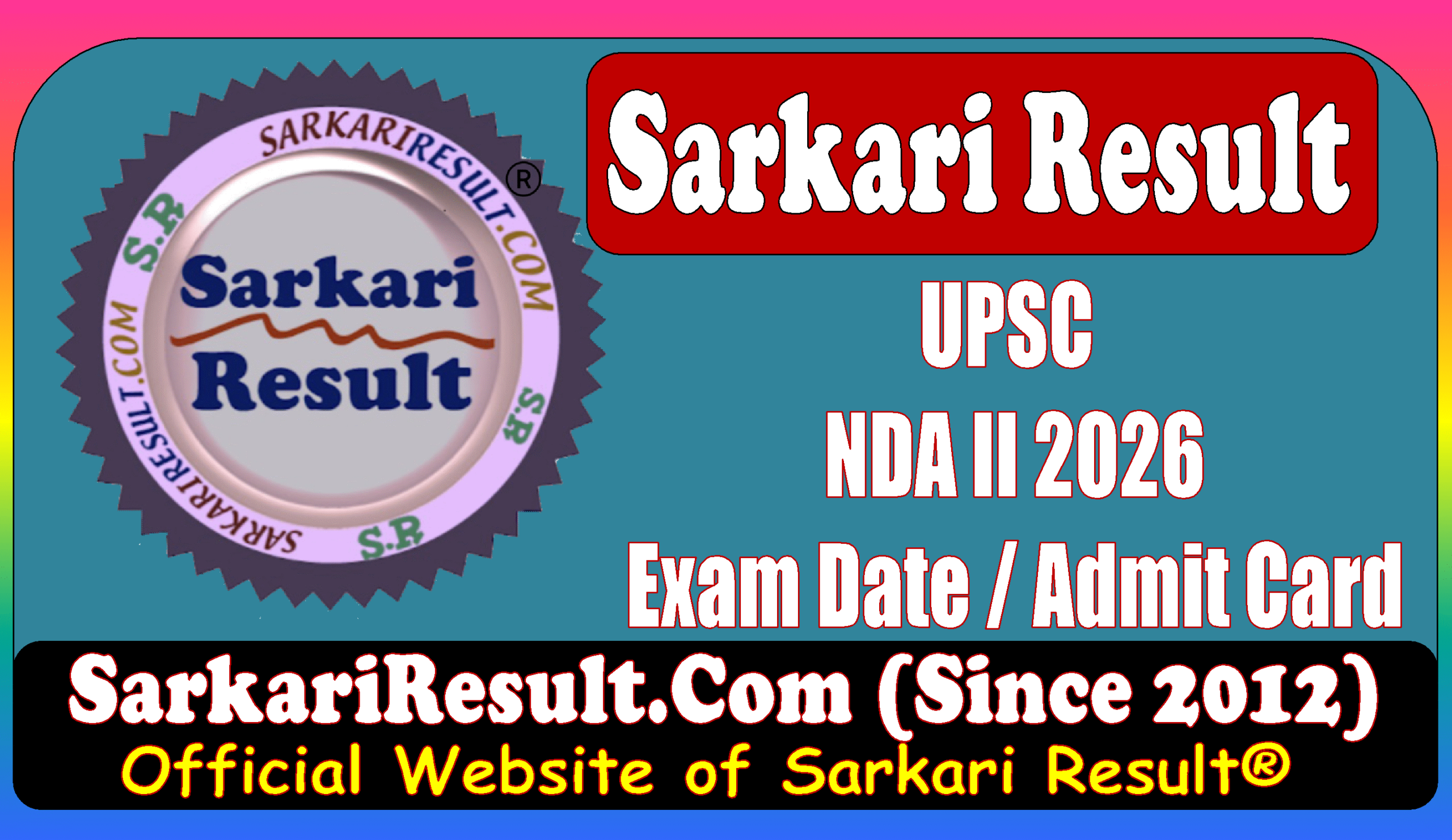 UPSC NDA II Exam Admit Card 2026 Sarkari Result UPSC NDA II Exam Admit Card 2026