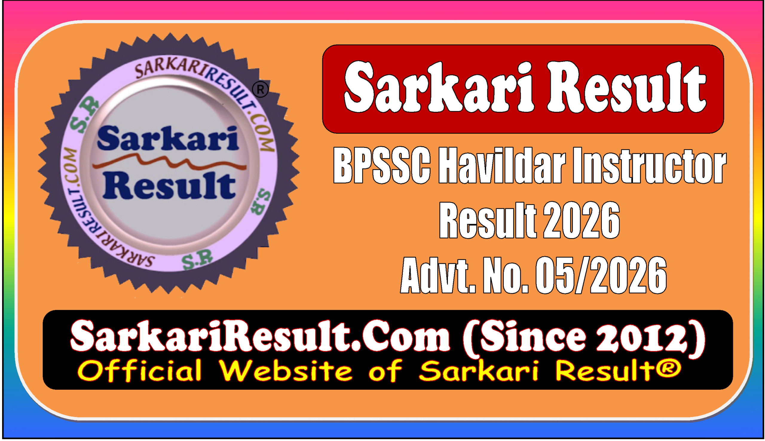 BPSSC Advt. No. 05 2026 BPSSC Advt. No. 05 2026
