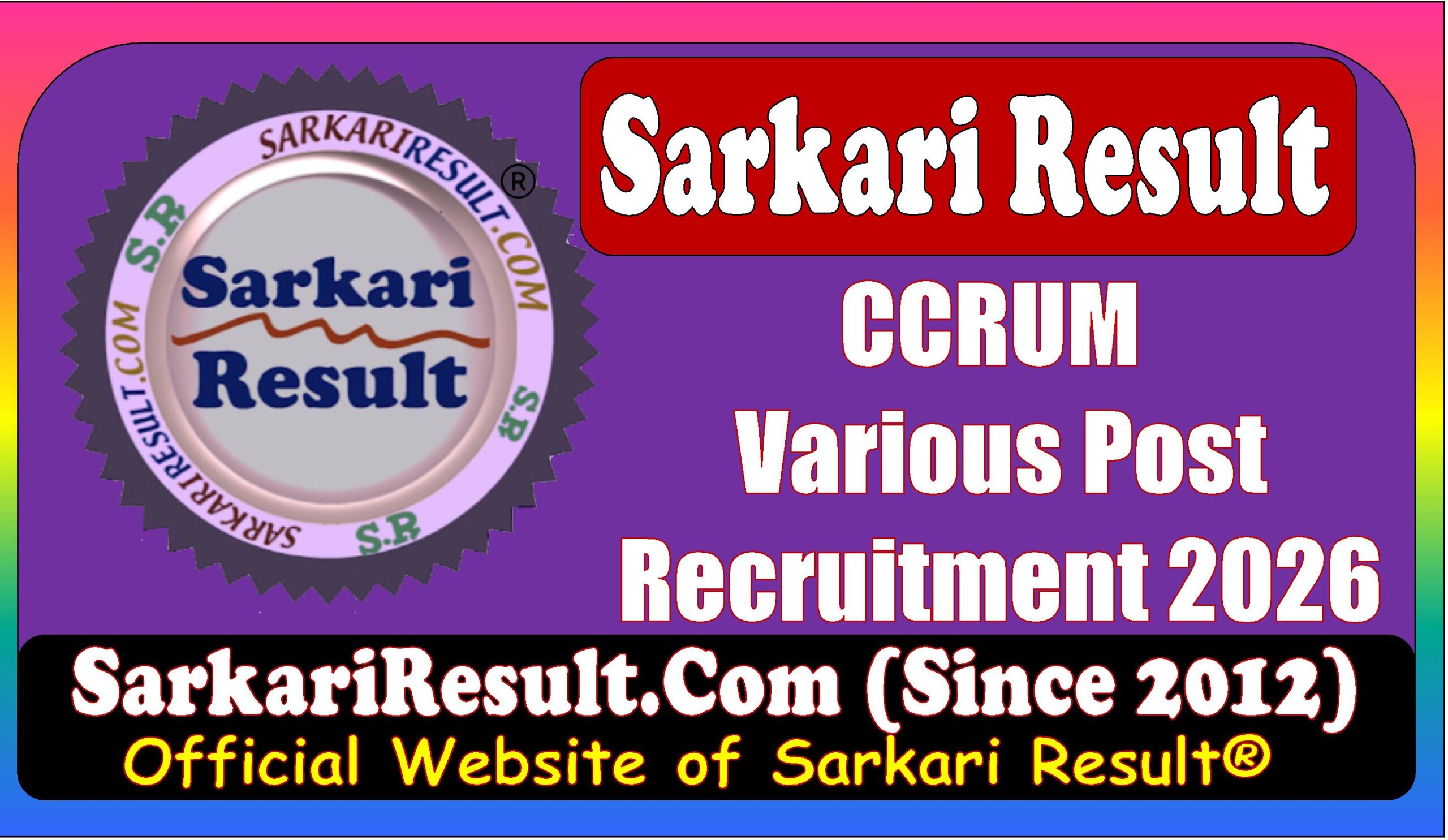 CCRUM Various Post 2026