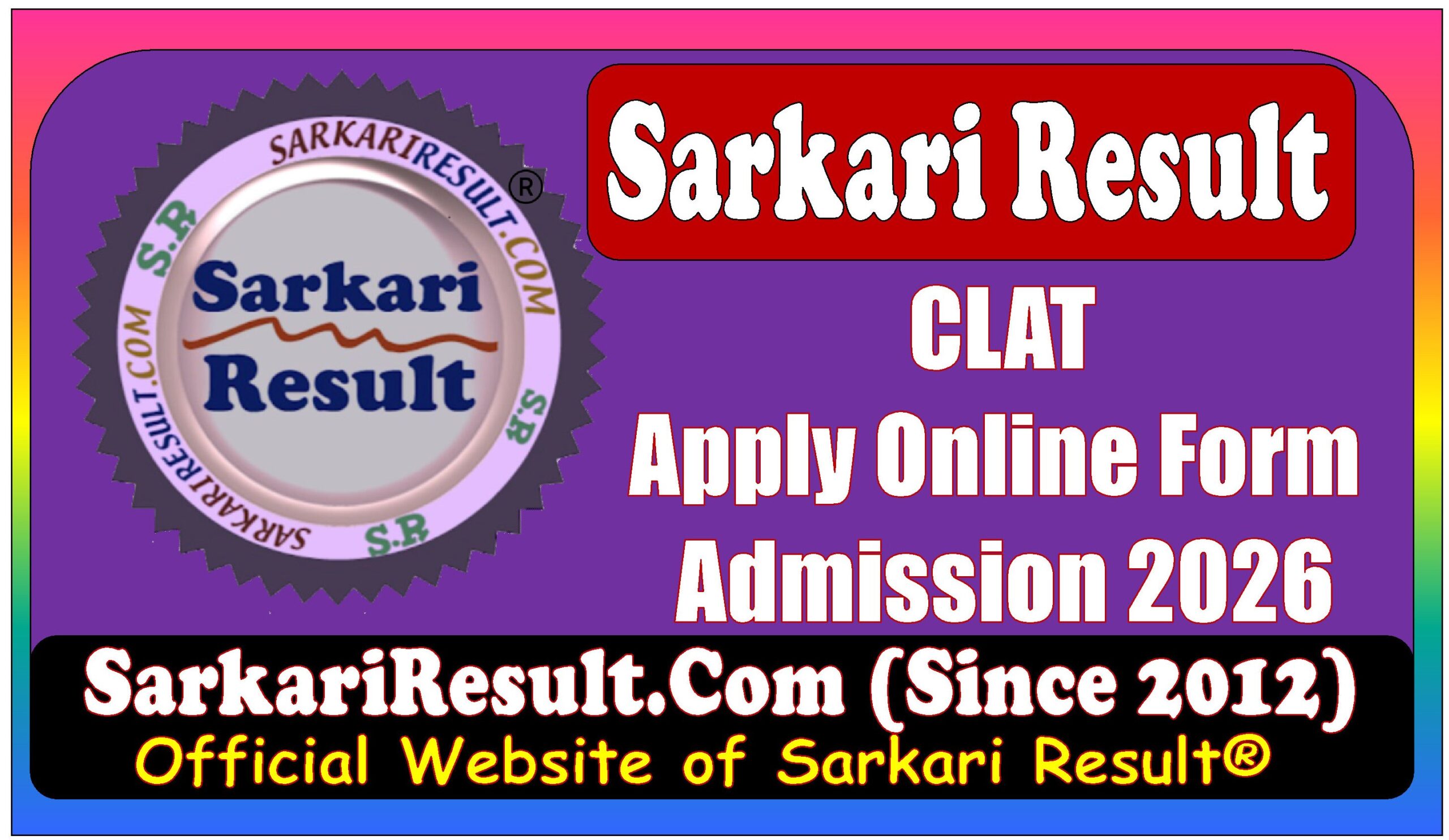 CLAT Admission Apply Online Form CLAT Admission 2026