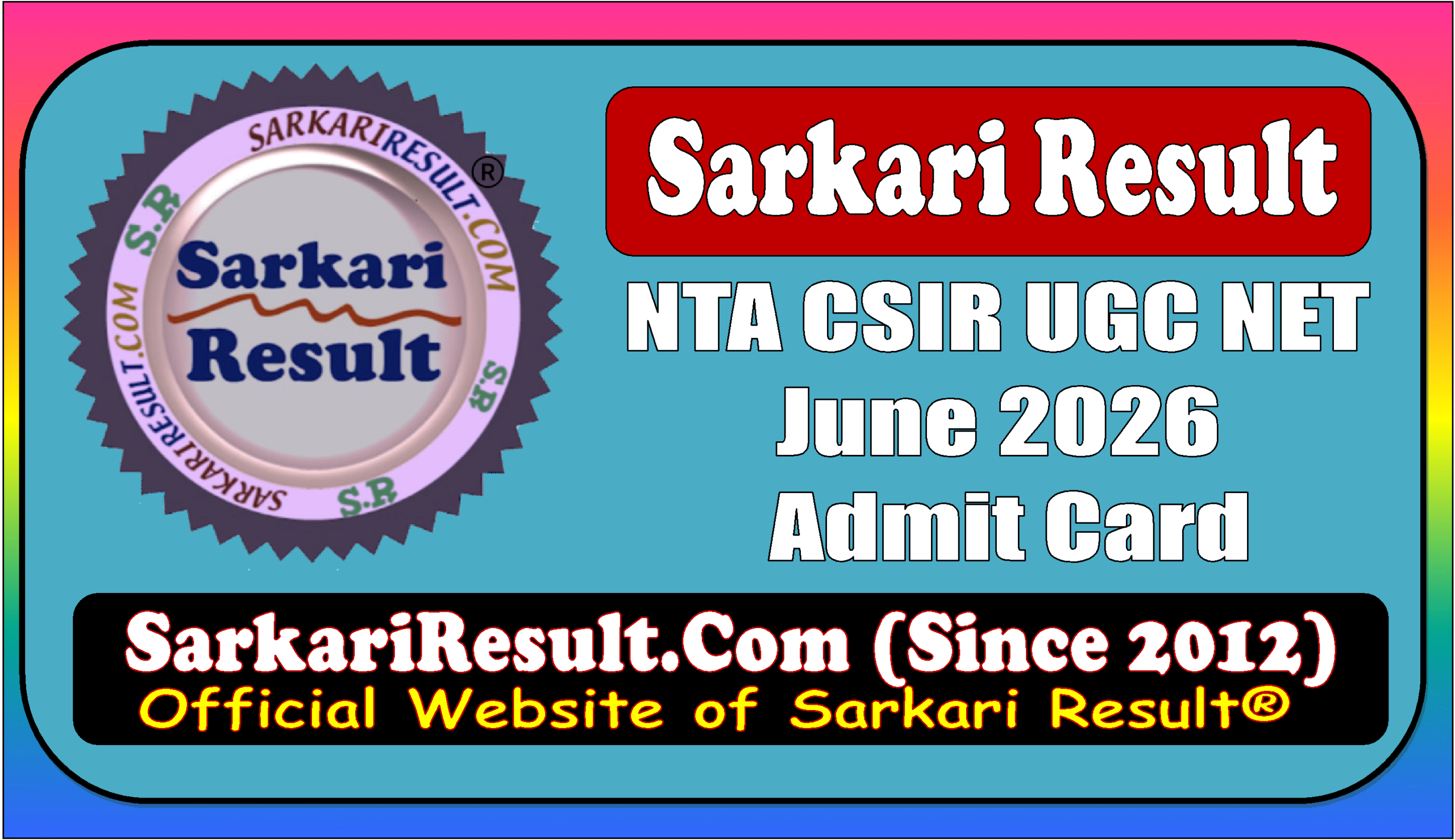 NTA CSIR UGC NET