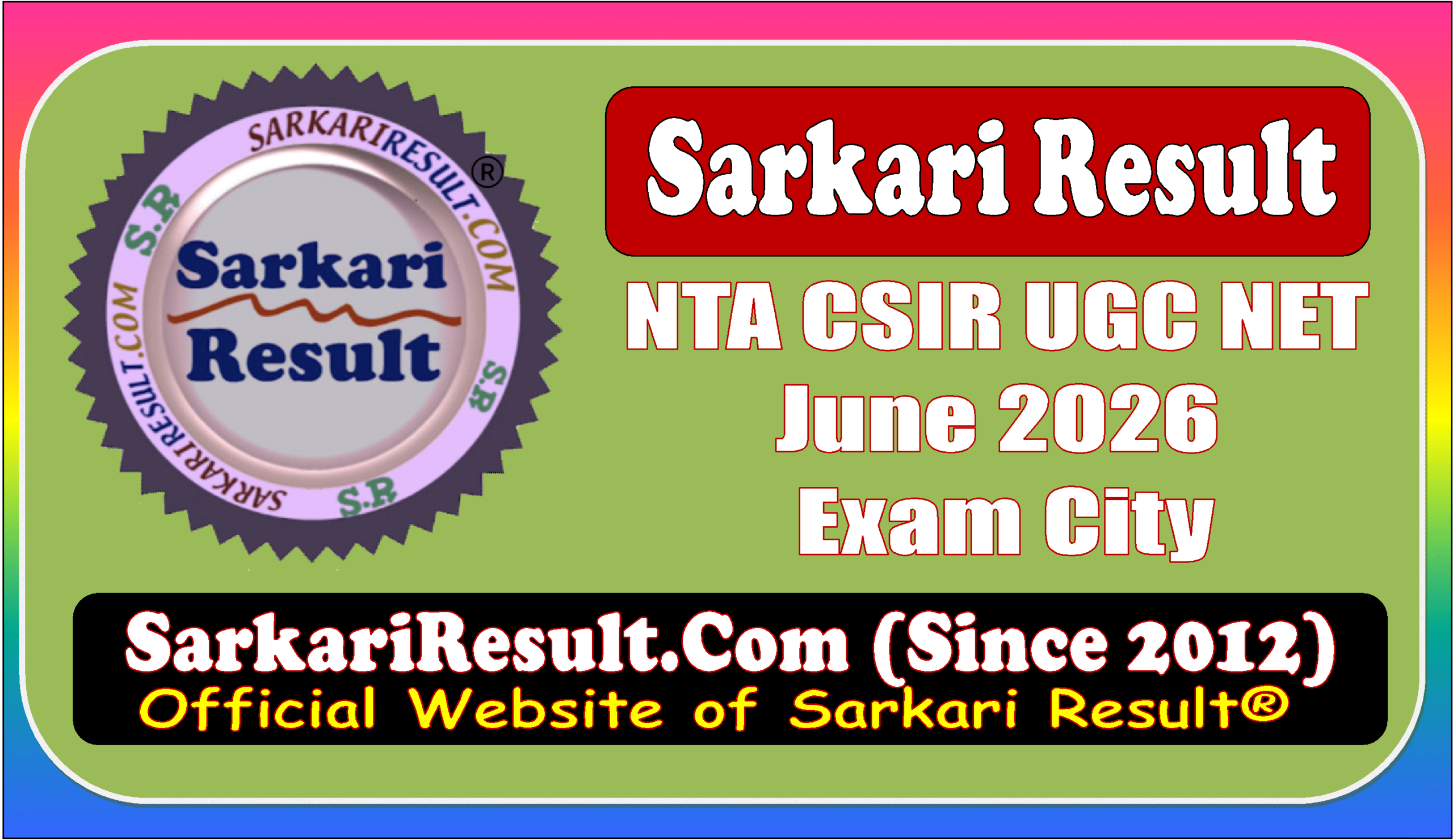 NTA CSIR UGC NET NTA CSIR