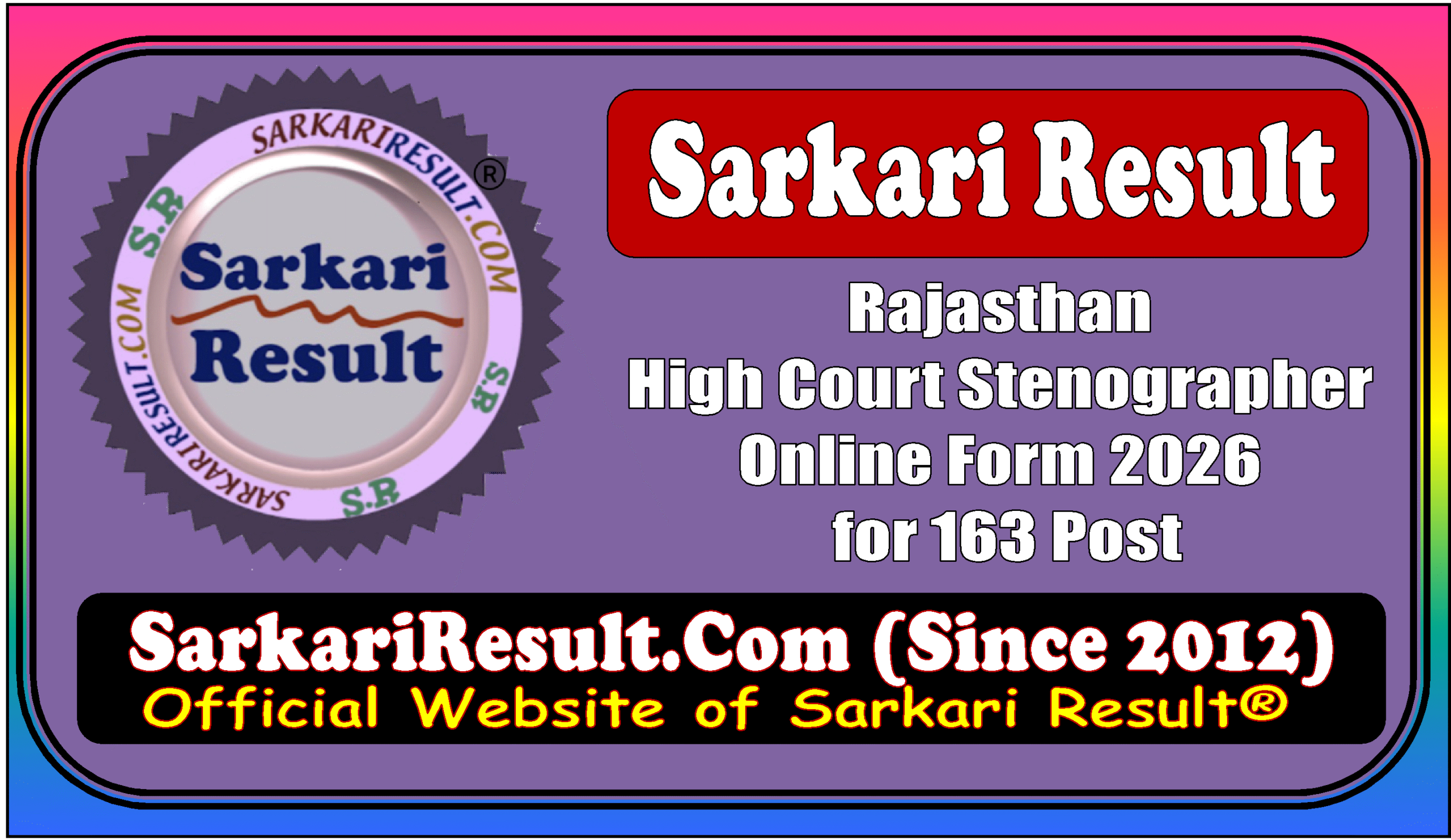 Rajasthan High Court Stenographer