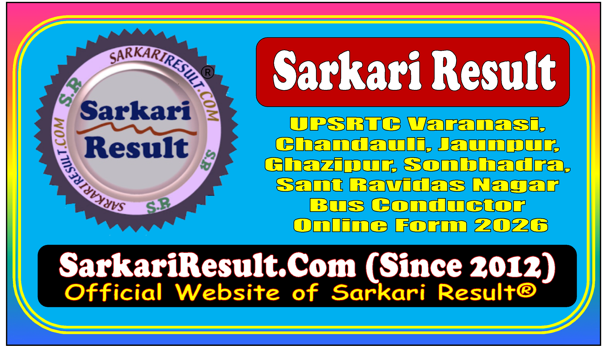 UPSRTC Bus Conductor Online Form 2026
