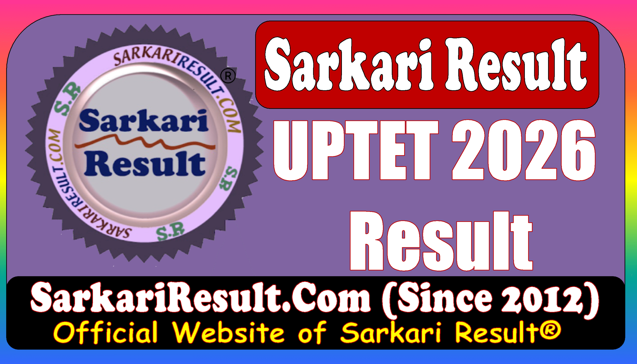 UPTET 2026 Result Direct Link Sarkari Result