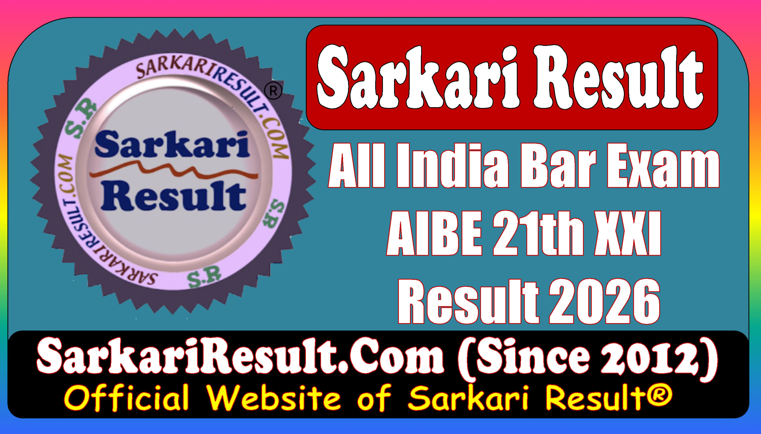 AIBE 21st Result 2026 Sarkari Result PDF AIBE 21st Result 2026 Sarkari Result
