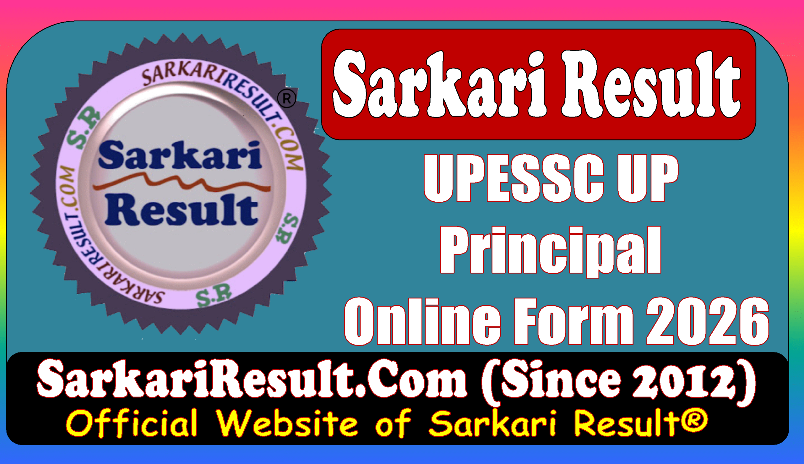 Sarkari Result UPESSC UP Principal Online Form 2026 SarkariResult.Com Sarkari Result UPESSC UP Principal Online Form 2026