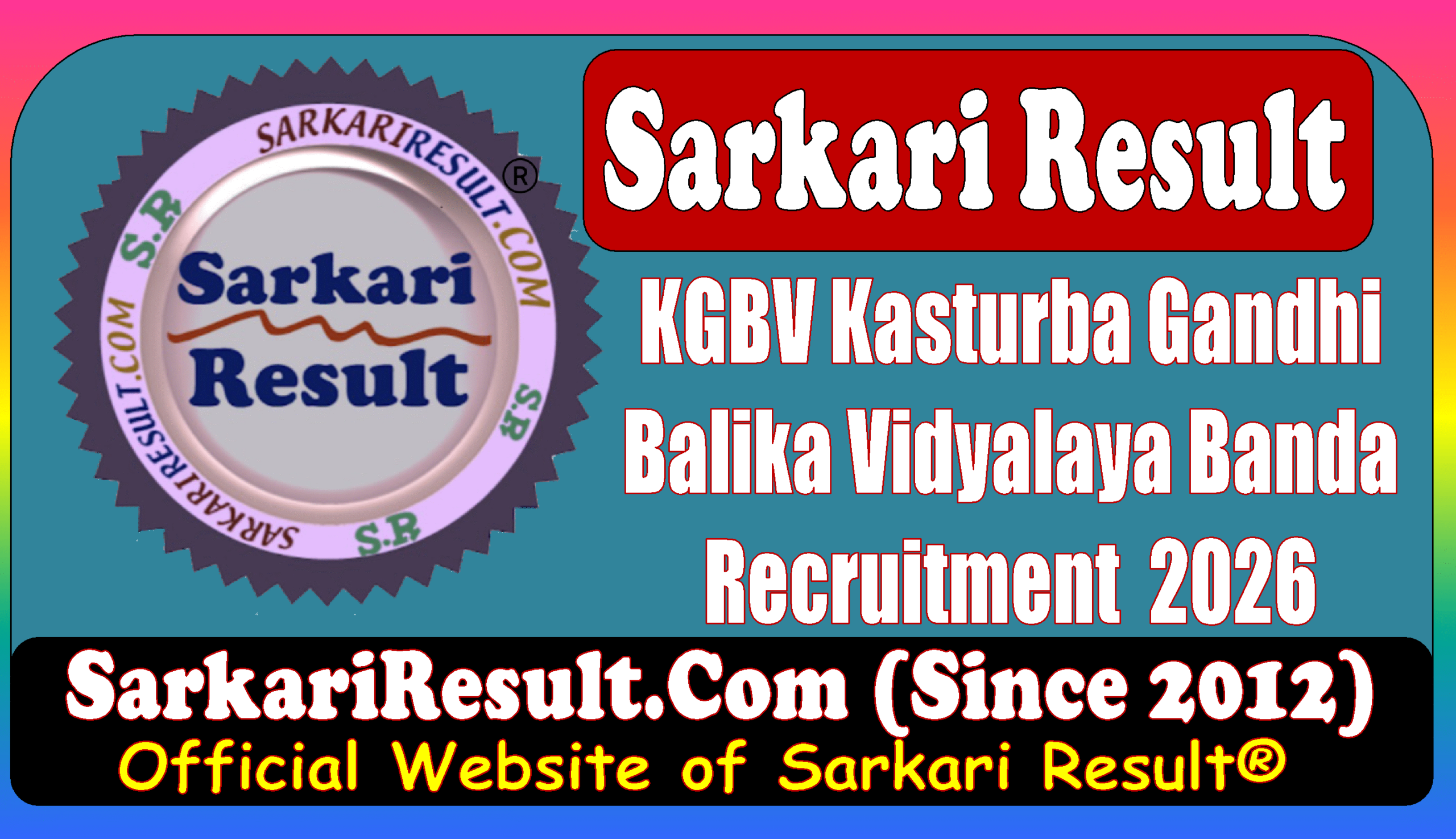 Kasturba Gandhi Banda Recruitment 2026