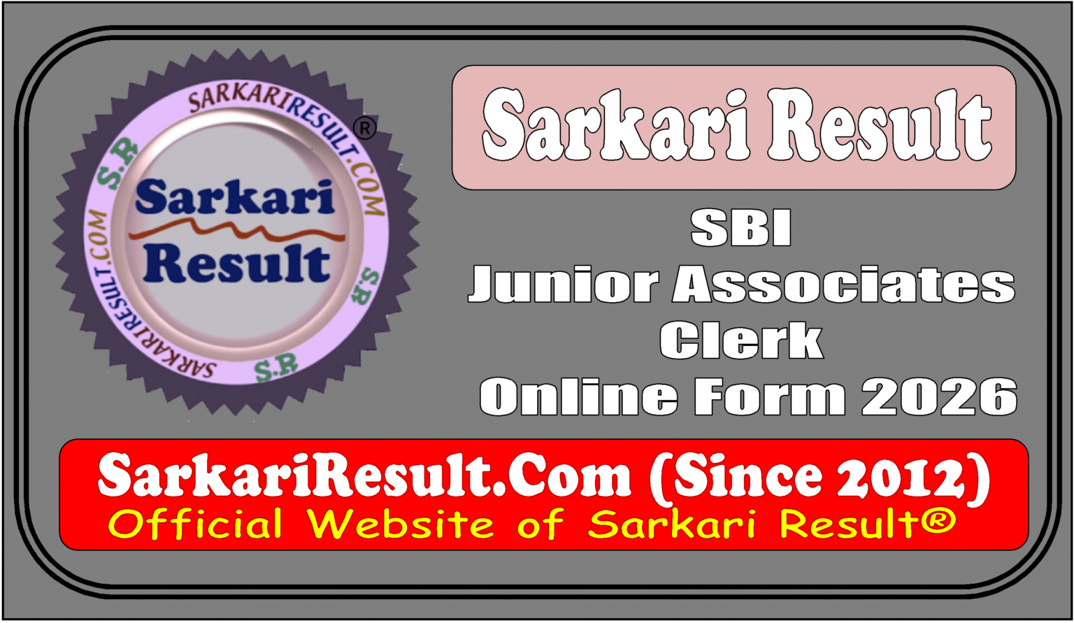 SBI Junior Associates Clerk Online Form 2026 for 8000+ Post