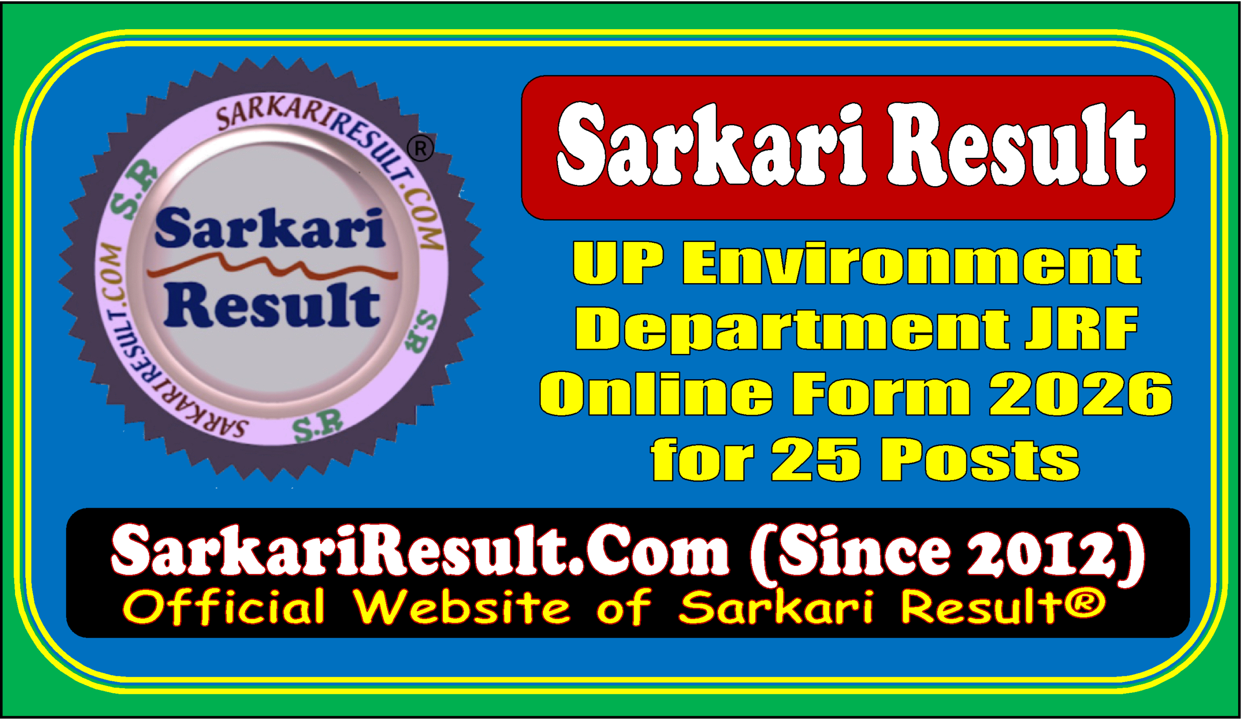 UP Environment Department JRF