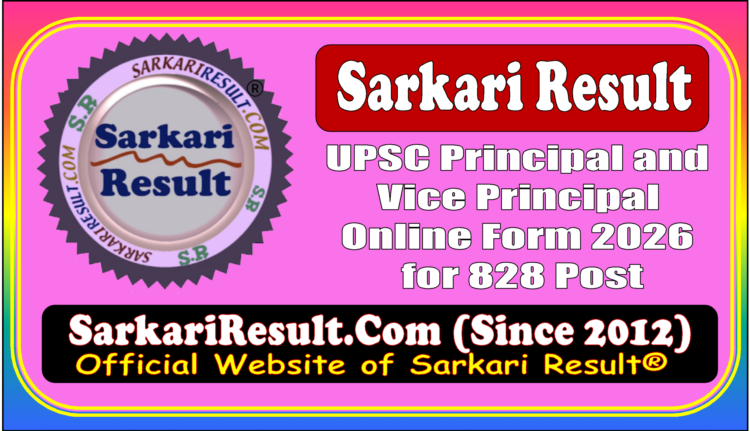 UPSC Principal and Vice Principal