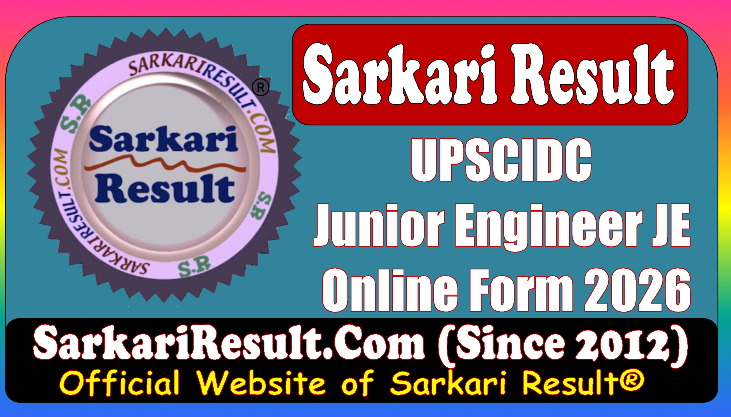 UPSCIDC Junior Engineer Online Form 2026