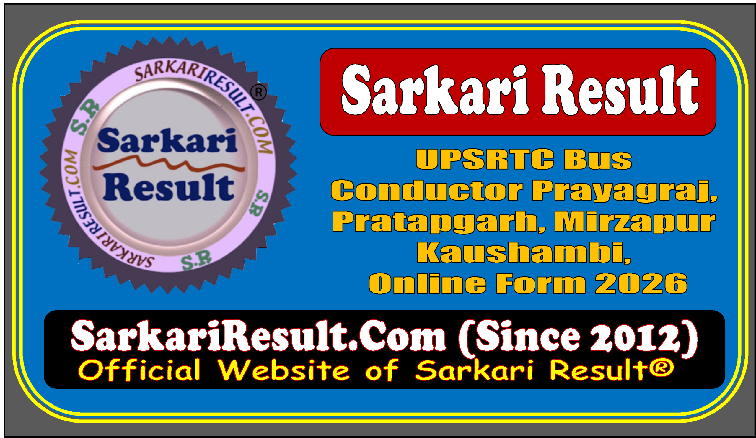 UPSRTC Bus Conductor Prayagraj,r