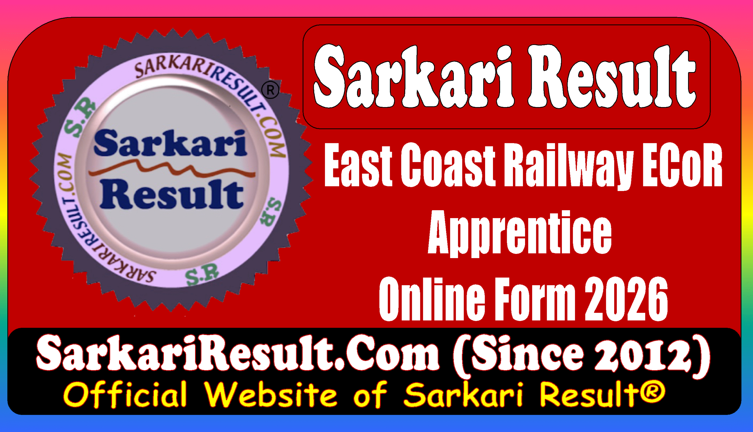 Railway ECor Apprentices Online Form 2026