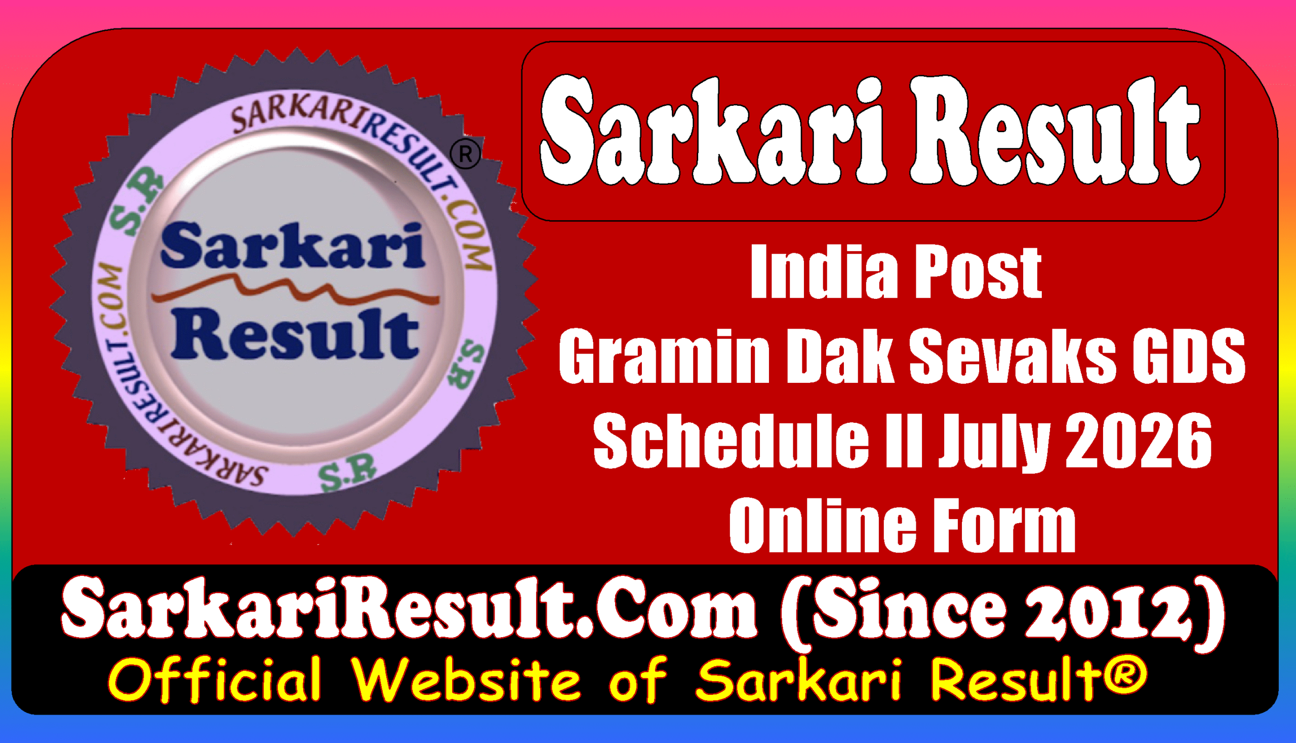 India Post GDS July 2026 online Form