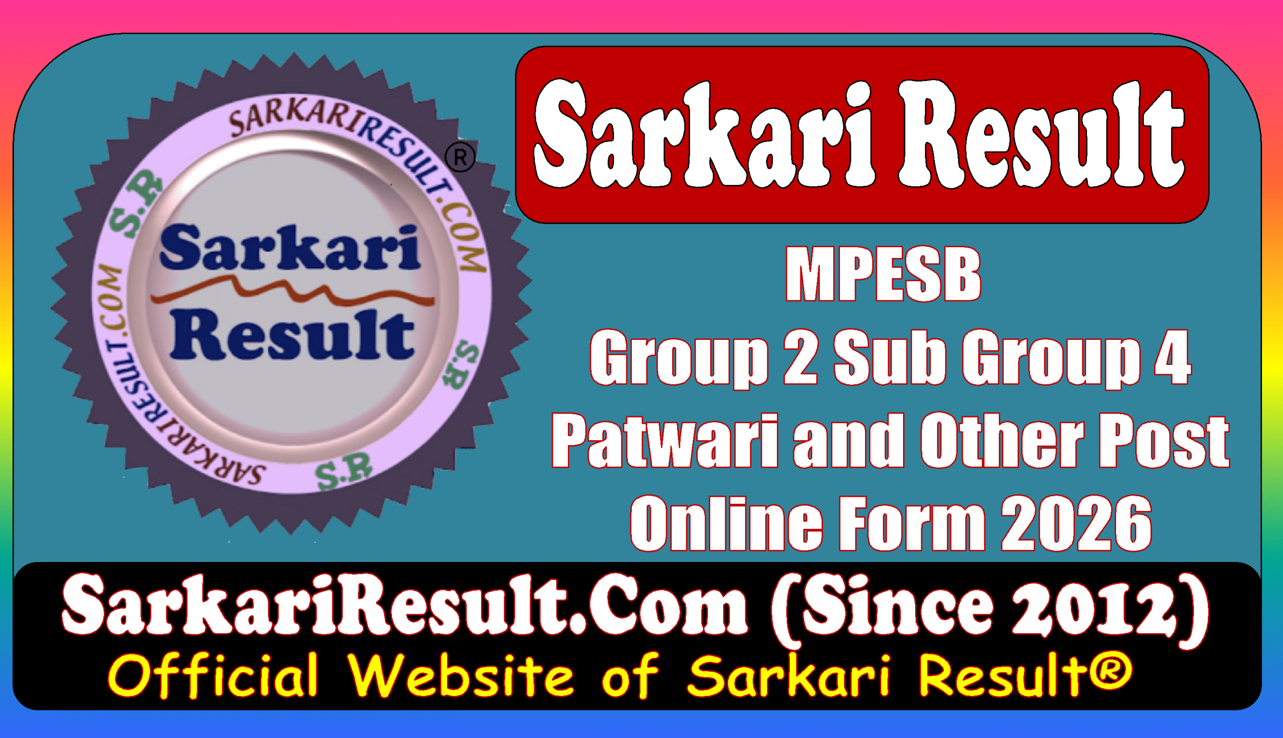 MPESB Group 2 Sub Group 4 Online Form 2026