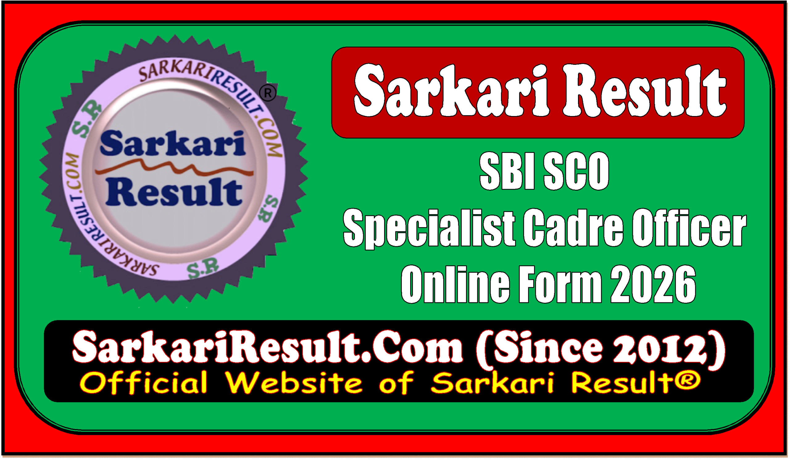 SBI SCO Specialist Cadre Officer