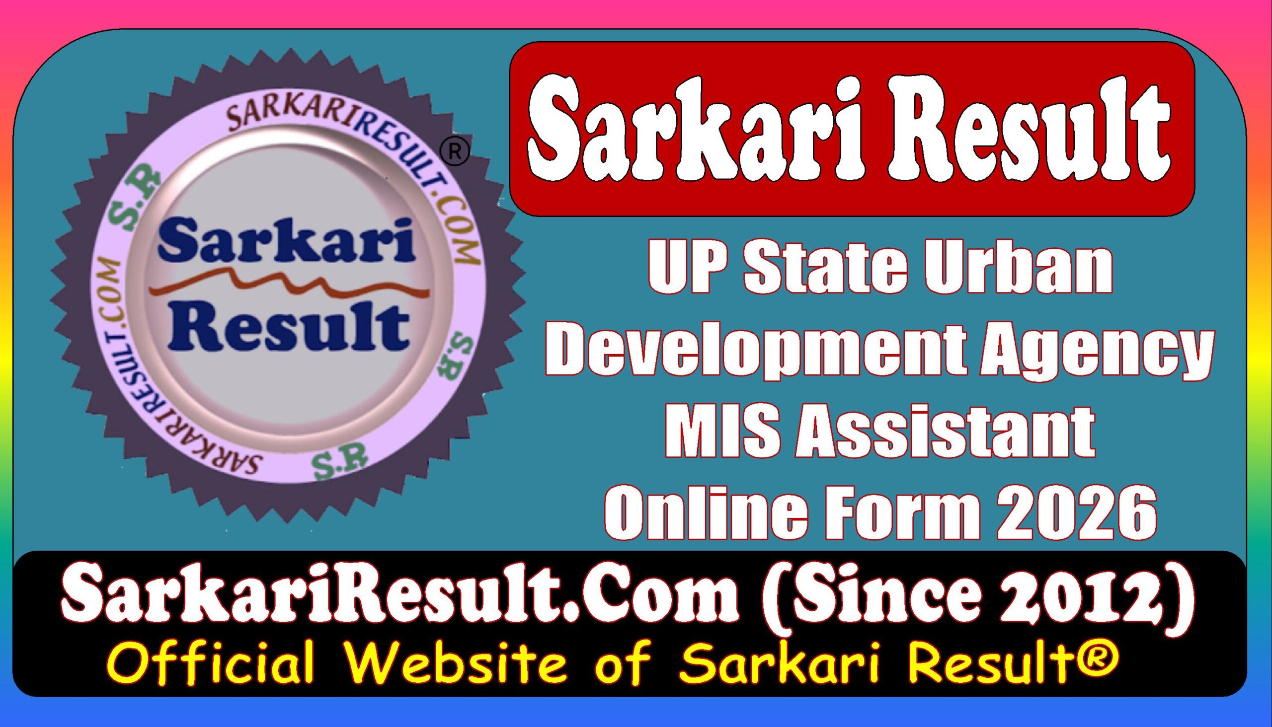 UP State Urban Development Agency SUDA MIS Assistant