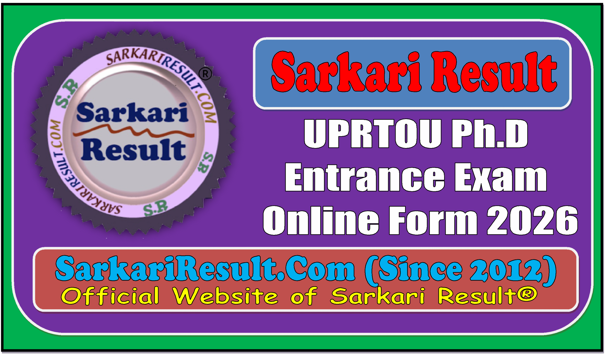 UPRTOU Ph.D UPRTOU Ph.D