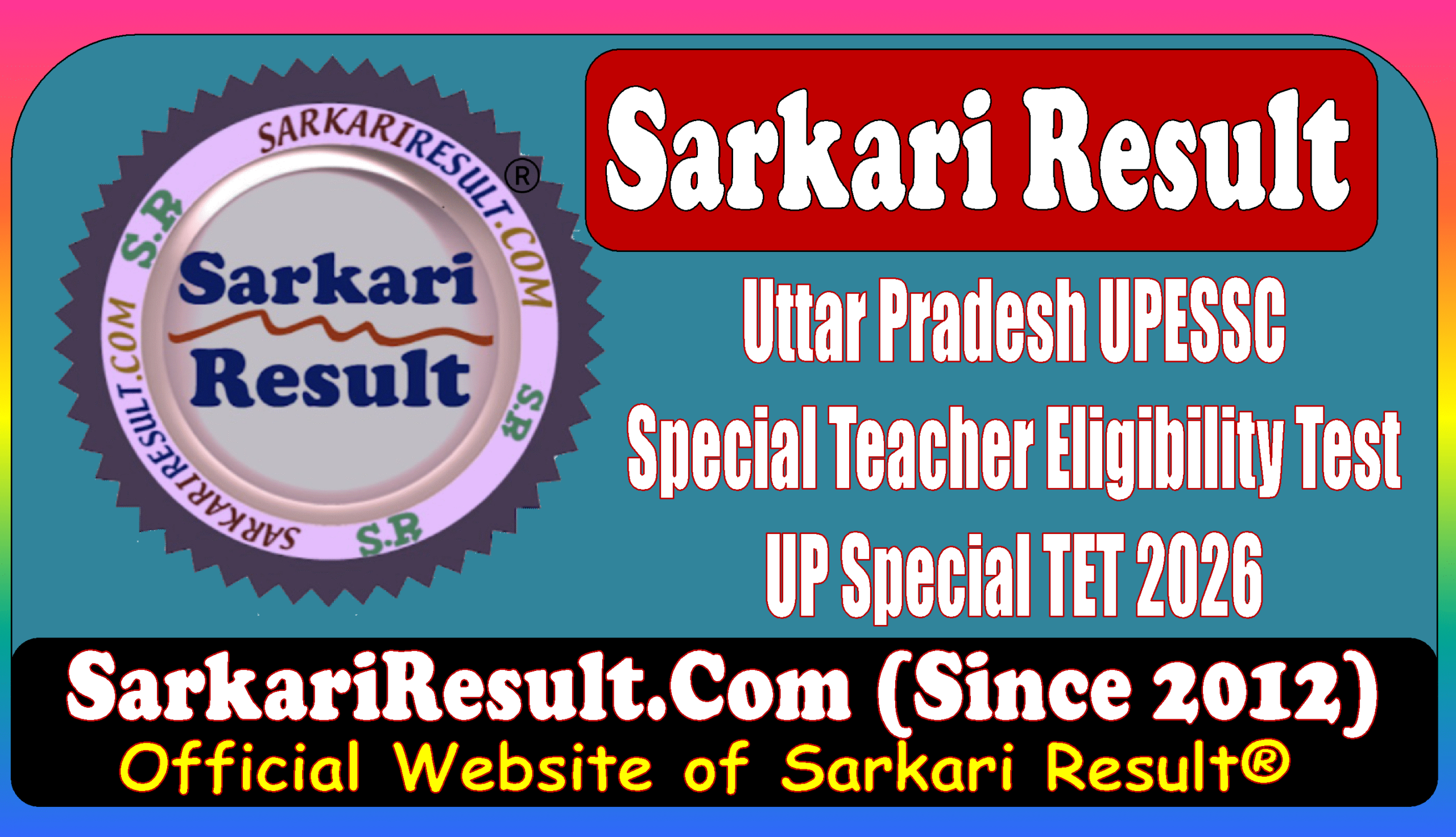 UP Special TET Online Form 2026
