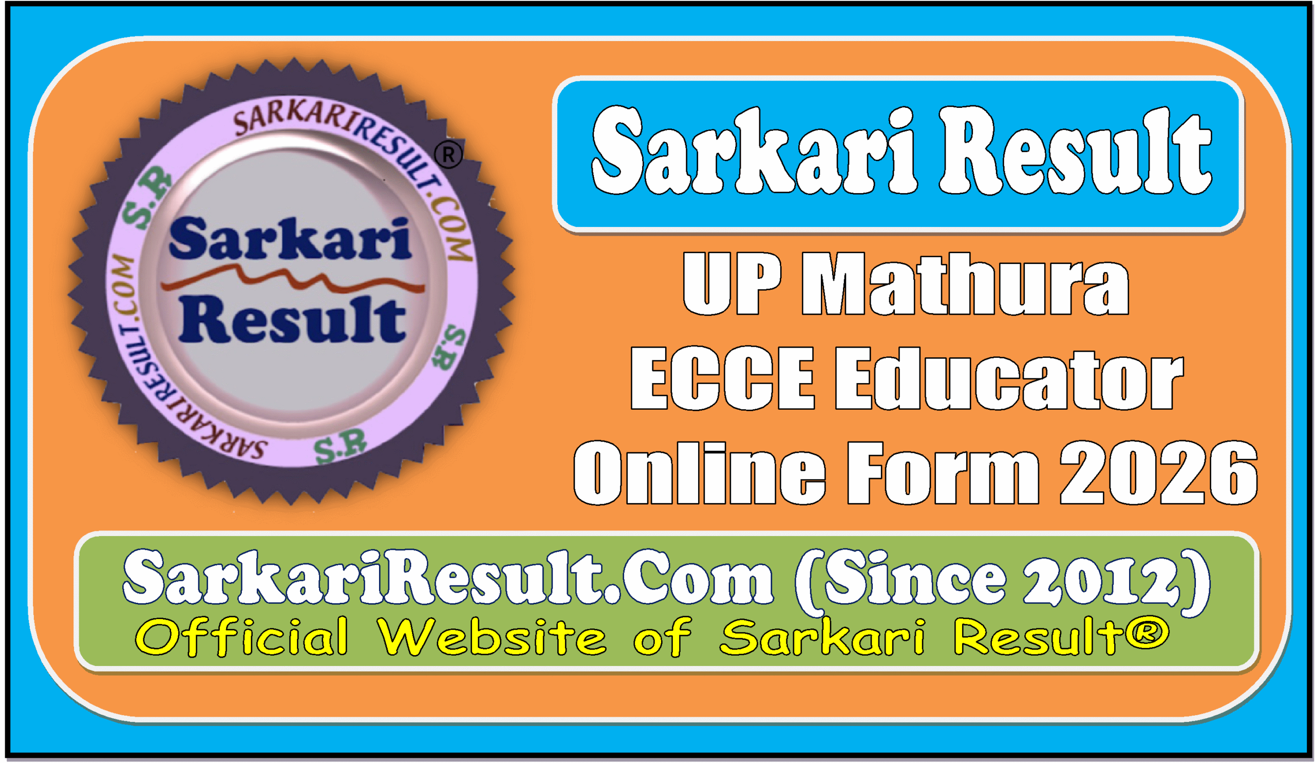 UP Mathura ECCE Educator Online Form 2026