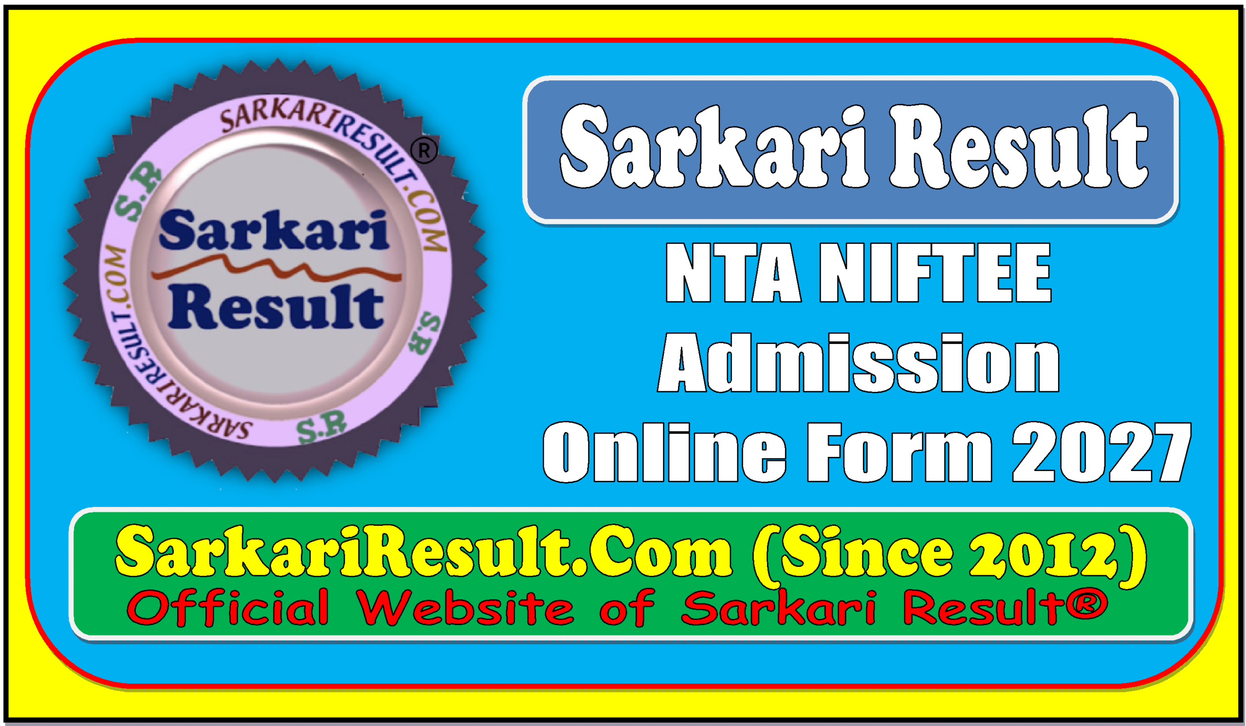NTA NIFTEE Admission Online Form 2026