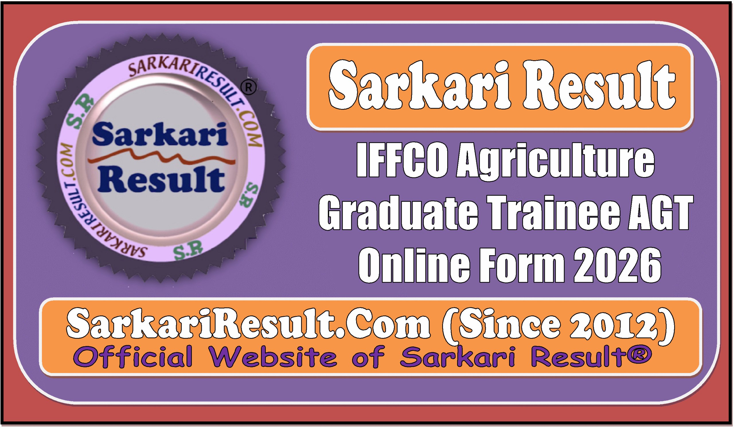 IFFCO Agriculture Graduate Trainee AGT Recruitment 2026