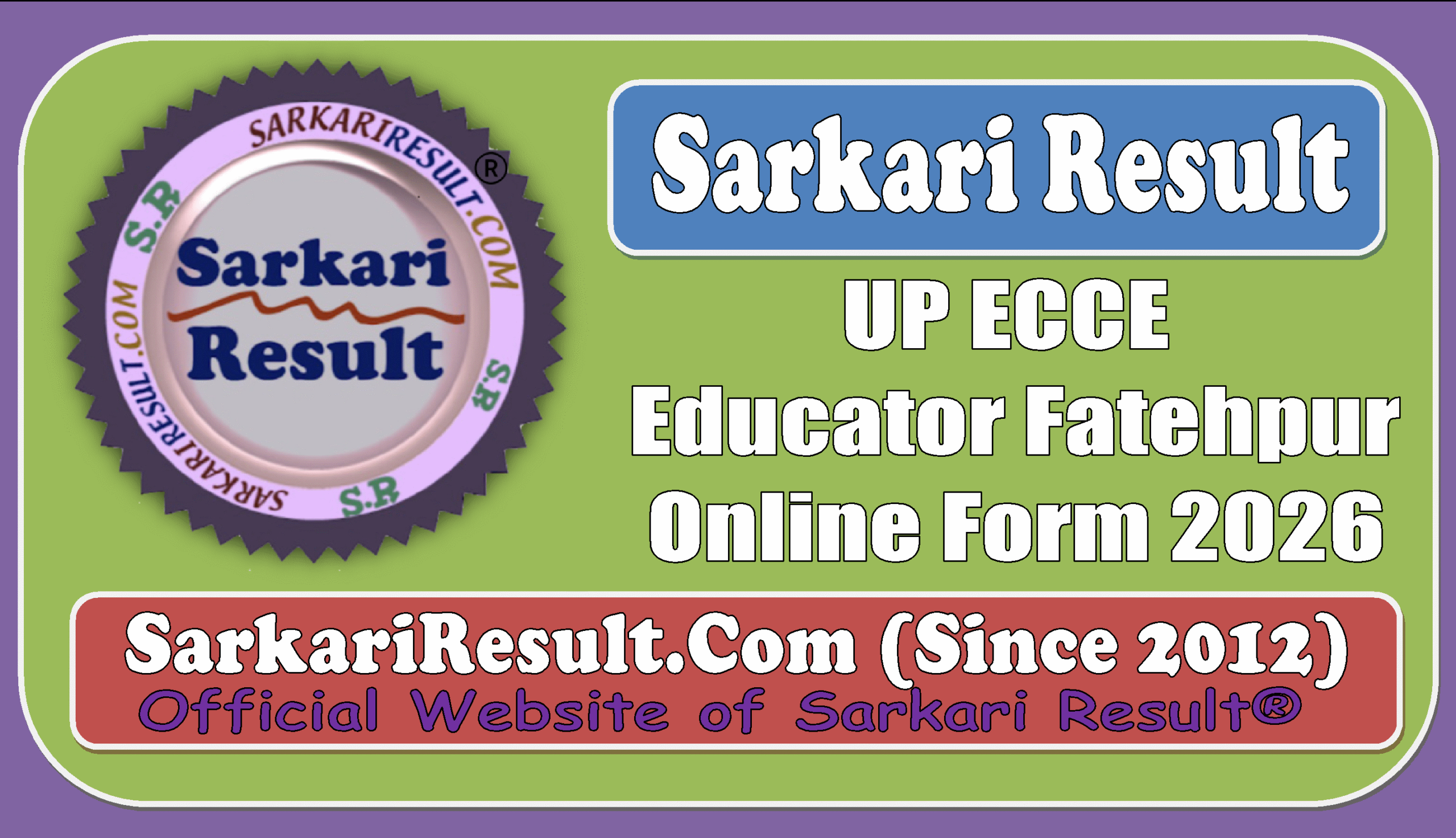 UP ECCE Educator Fatehpur