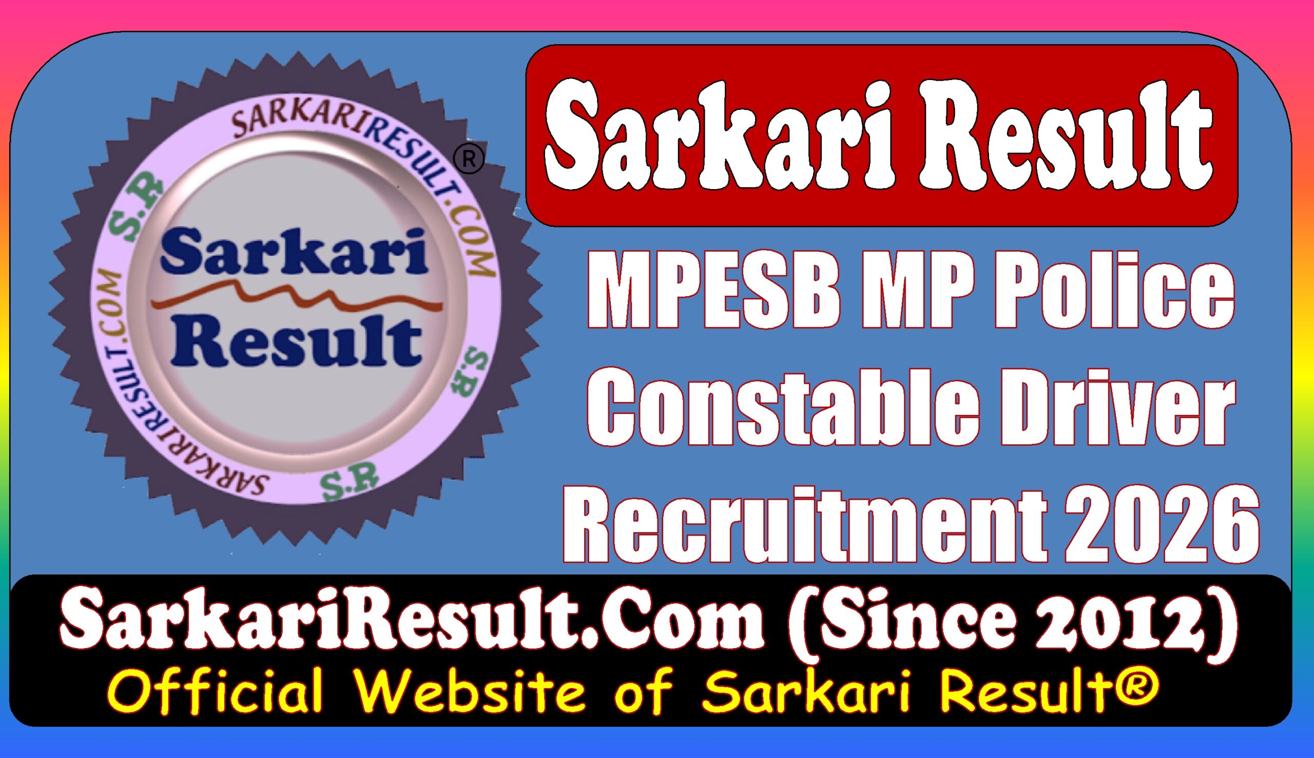 MP Police Constable Driver Online Form 2026