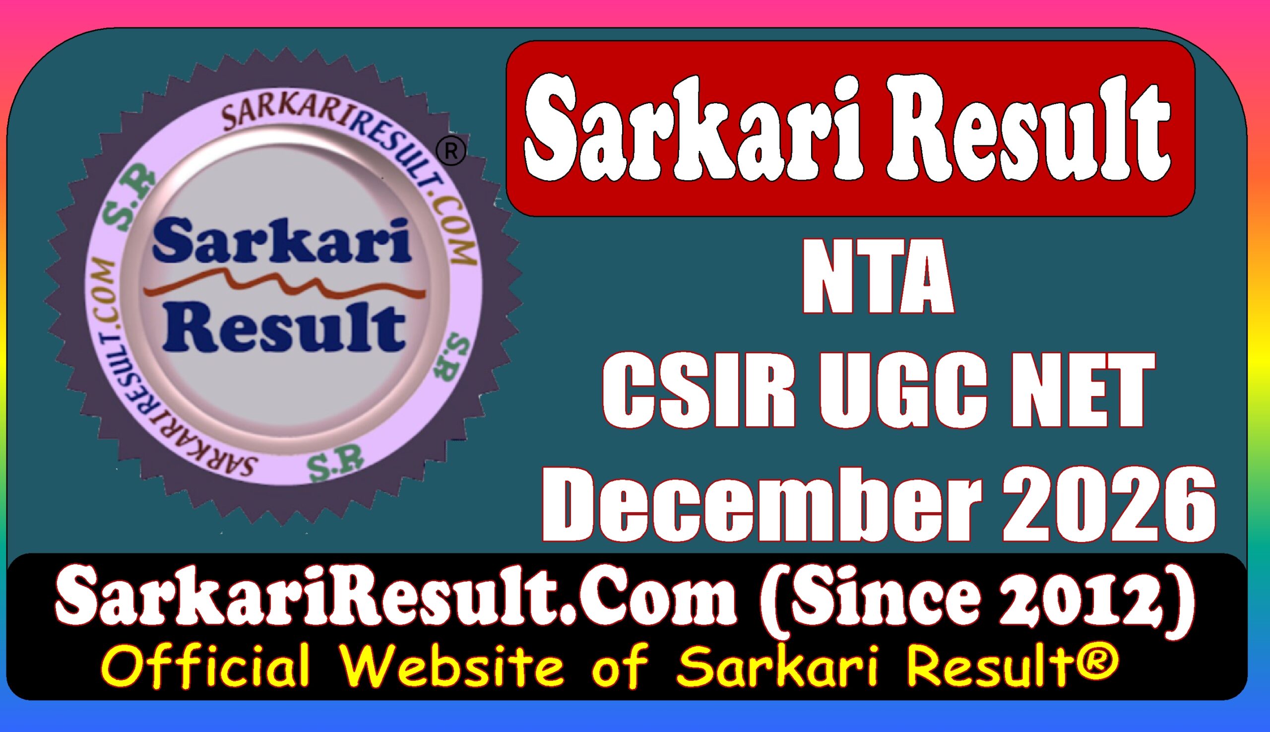 NTA CSIR NET December 2026 Online Form
